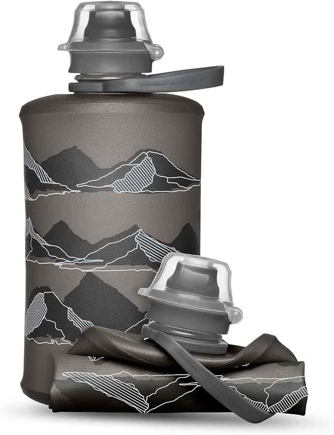 HydraPak Stow Collapsible Water Bottle – 350ml, 500ml, 1L – Ultralight, Leak-Proof, BPA-Free, Filter Compatible Travel & Hiking Flask
