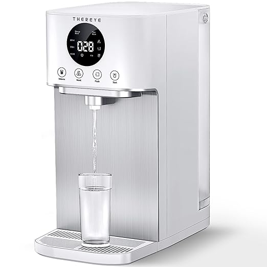 Thereye Reverse Osmosis Water Filter, 7 Stage RO Water Filtration, NSF/ANSI 58 Tested, Fast Water Delivery, 3:1 Pure to Drain, BPA Free Portable Countertop Water Purifier for Home, No Installation