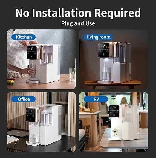 TOKIT T1 Reverse Osmosis Water Filter Countertop, NSF/ANSI 58, RO Whole House Water Filter System with Alkaline Remineralization Filter, No Installation