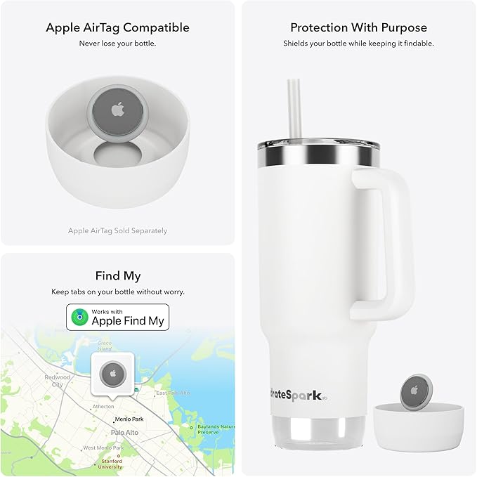 Hidrate Spark PRO 2 30 oz Smart Ready Tumbler with Silicone Boot - White