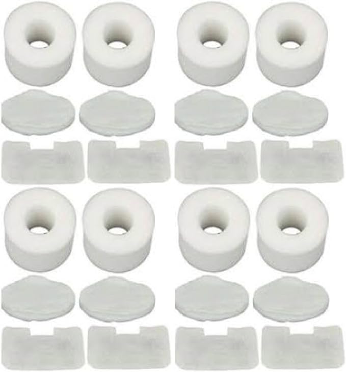 Nispira Filter Set Compatible With Shark NV42 Deluxe Upright Vacuum Cleaner Compared to Part #XFF36. Fits UV402 UV410, NV36, NV36A, NV42, NV44, NV46, NV46C, 8 Sets - AquaVibe