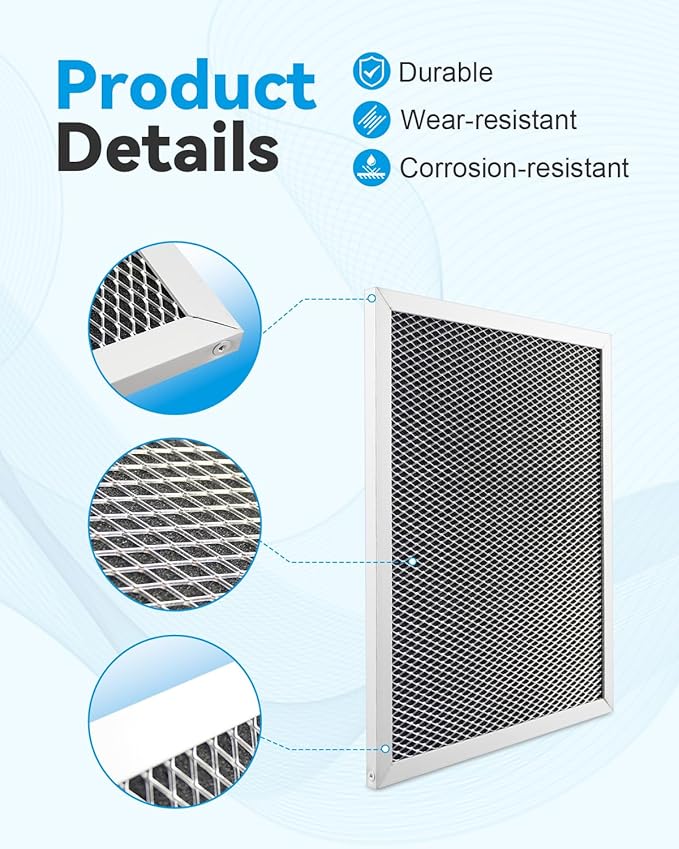 Range Hood Charcoal Filter Replacement Fit for Nutone RLX6100 SL6200H RL6200 SM6500 - AquaVibe