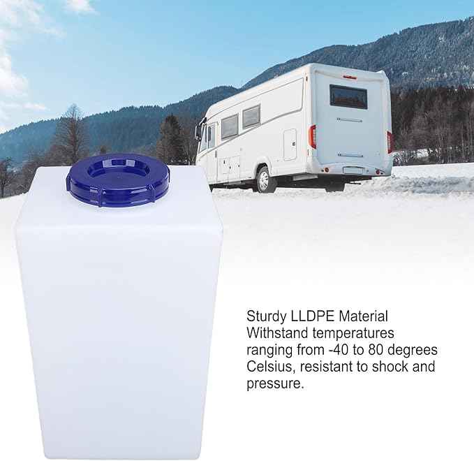5 Gallons RV Water, Camping Water Container, Water Storage Container RV Fresh Water with 10cm Water Inlet for Trailers, Campervans, Ships, Yachts