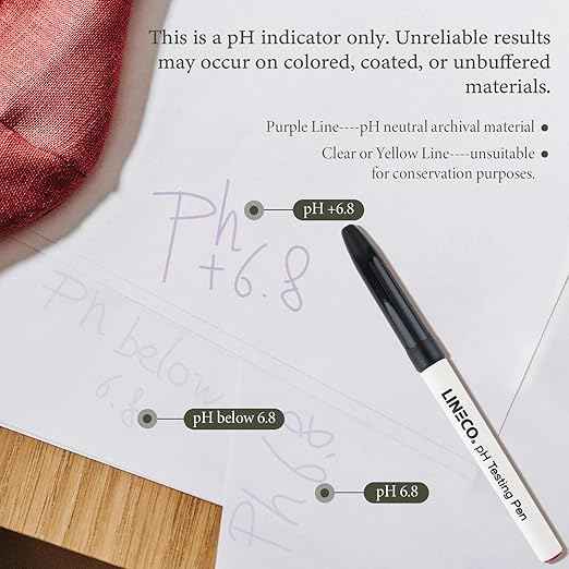 Lineco pH Testing Pen for Paper or Paperboard Products.