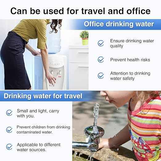50 PCS 16-in-1 Drinking Water Test Strips – Home Water Testing Kit for Lead, Hardness, pH, Manganese, Nitrate, Nitrite, Iron, Copper, Chlorine, Mercury & More