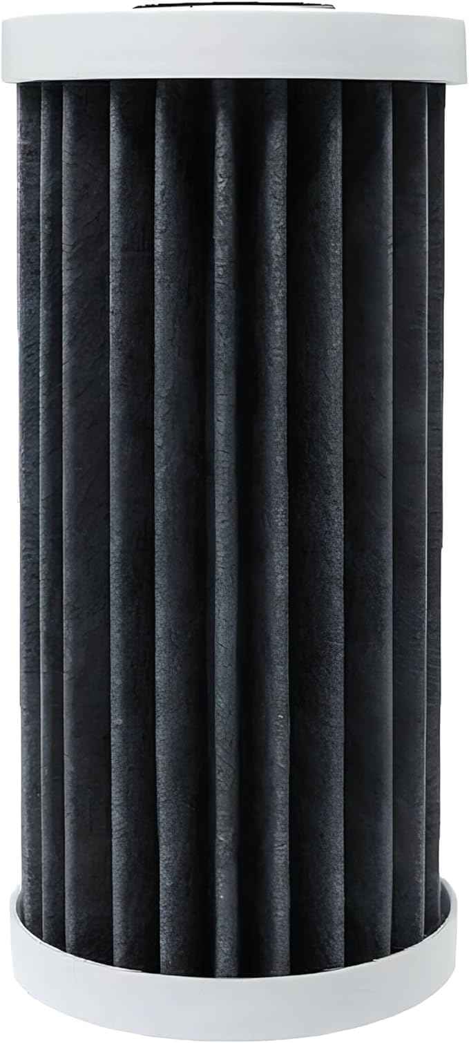 EcoPure EPW4F Premium Carbon FACT Universal Whole Home Filter – Fits Large Capacity Systems – NSF Certified – <1 Micron Filtration – Reduces Chlorine, Sediment, Sand & Dirt – 6-Month Life