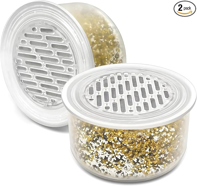 2 Pack Shower Head Filter Replacement Cartridge for Canopy – Compatible with All Canopy Handheld & Fixed Filtered Shower Heads (Model Compatible: Canopy/1.0/2.0/Plus) – Hard Water & Chlorine Reduction