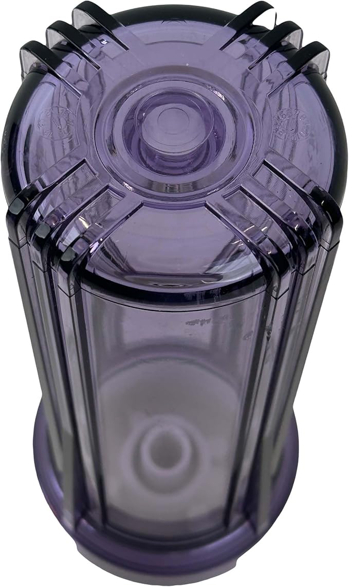 Neo-Pure 10" SlimLine Water Filter Housing with Clear Sump and Flat White Cap, 1/2" FNPT Connections, No Pressure Relief, Compatible with Standard 10" x 2.5" Cartridges (FHSL-1050FWC0)