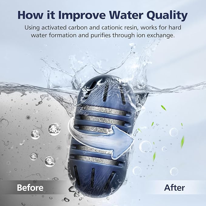 Demineralization Cartridge for HoMedics Ultrasonic Humidifiers, 12-Pack Decalcification Cartridges Filter Replacement, Filters Mineral Deposits Calcium, Prevents Hard Water Build-Up, Purifies Water