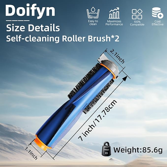 Replacement Parts Main Brush Compatible with Shark AI AV2511AE AV2501S AV2501AE RV2502AE RV2410WD RV2520AOUS AV2510AOUS RV2610WA RV2610WD RV2620WD Robot Vacuum Cleaner - AquaVibe