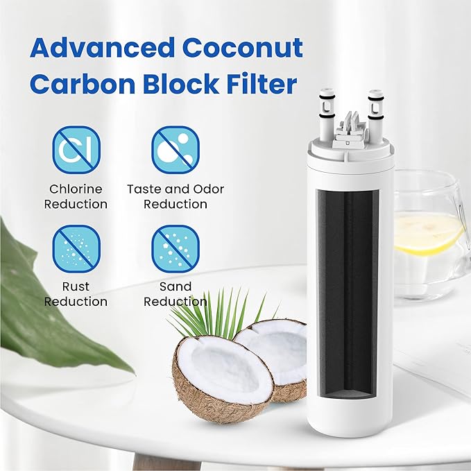 WF3CB Water Filter Replacement, HP006 Compatible with Frigidaire WF3CB, Pure Source 3, WF425, 706465, 242069601, 242086201, 242017800, Height 9 inches, 1 Count