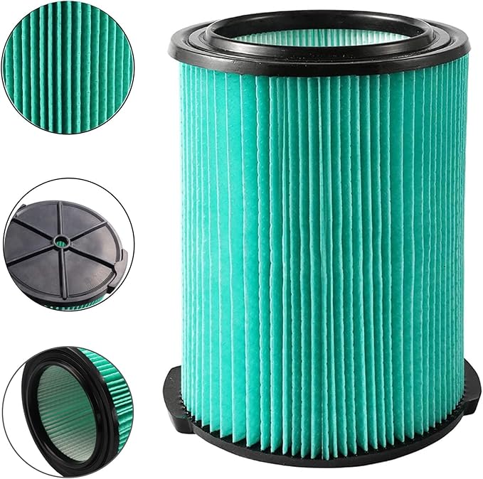 2 Pack VF6000 5-Layer Replacement Filter for Ridgid Shop Vac 5-20 Gallon Wet Dry Vacuums WD5500 WD0671 WD6425 WD7000 WD1280 WD1851 WD1680 WD1956 RV2400A 1400RV RV2600B, fit for Husky 6-9 Gallon Vacs - AquaVibe