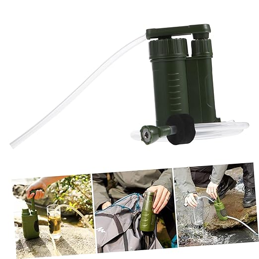 Kisangel 1pc Portable Filter Pump for Emergency for Camping Hiking and Outdoor Activities and Design