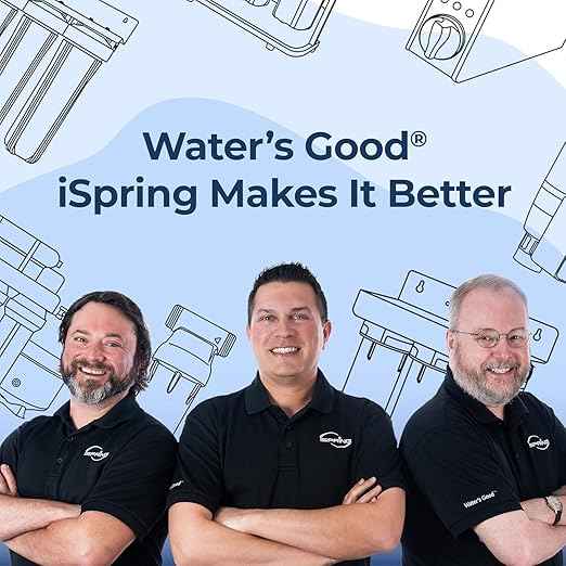 iSpring WCB32C-GAC+AHPF12MNPT12X2 3-Stage Whole House Water Filter System w/ 3/4'' Push-Fit Braided Stainless Steel Hose Connectors, Reduces Chloramine, PFAS, Chlorine, Sediments, 3/4" Inlet/Outlet