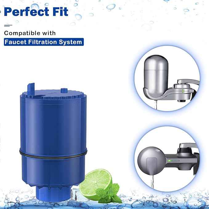 Fil-Fresh 3-Pack PURWater Filter Replacement for RF-9999 PURPLUS Faucet Water Filtration System, NSF Certified, Replace Mineral Core Faucet Mount Water Filter