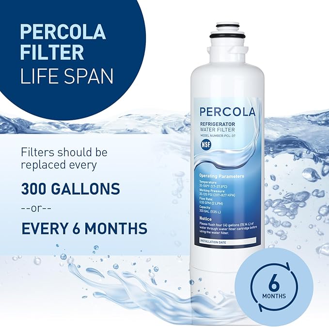 REPLFLTR55 Thermador Water Filter Replacement, Compatible with Bosch Ultra Clarity Pro B36CD10ENS, B36FD10ENS, B36CD10ENS, B36FD10ENS, 1 Pack