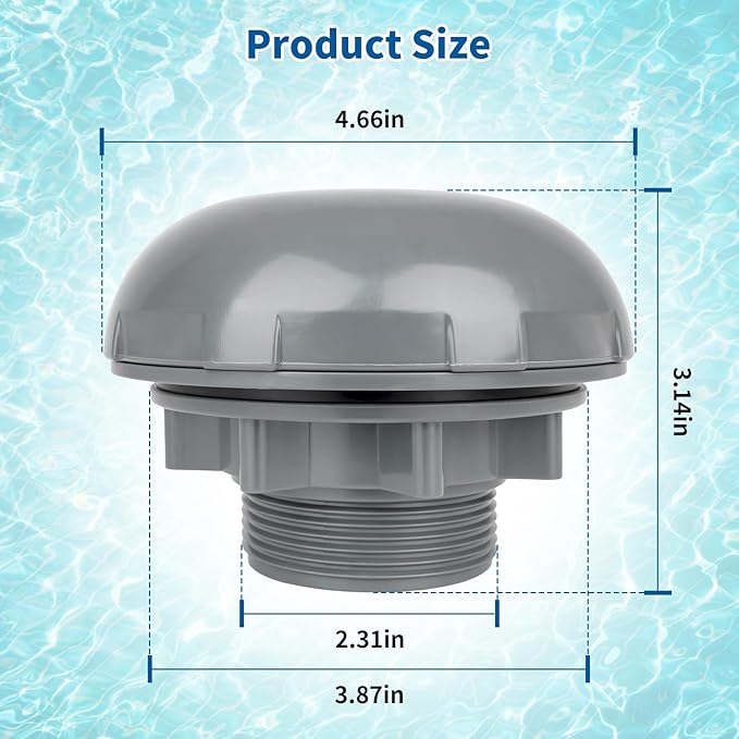 Pool Inlet Strainer P6H1317 Threaded Pool Strainer Replacement Kit for Above Ground Pool, Inlet Filter Compatible with Best-Way in-tex Cole-Man - AquaVibe