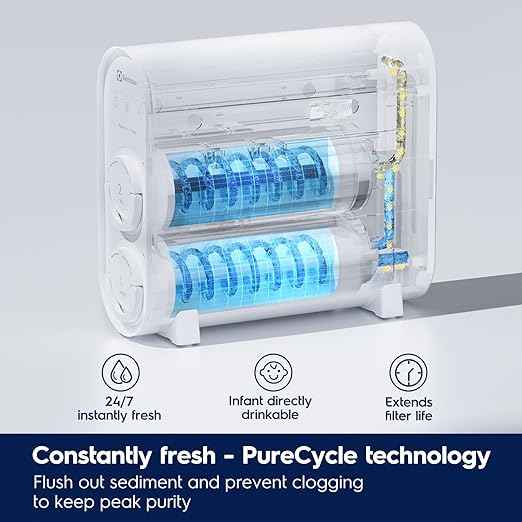 Electrolux Eco Compact Tankless Reverse Osmosis Water Filter, 600GPD, 9-Stage RO Water Filtration System, 3:1 Pure to Drain, Reduces TDS & Fluoride, BPA Free, Mini Size