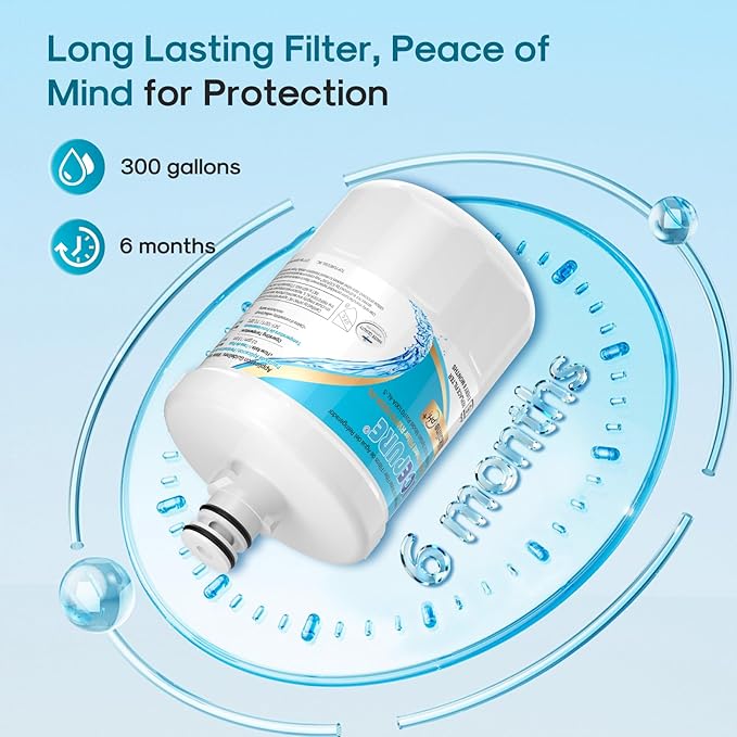 ICEPURE Alkaline 5231JA2002A Refrigerator Water Filter Replacement for LG LT500P, ADQ72910901, GEN11042FR-08, Kenmore 9890, ADQ72910907, LFX25973S, LFX25974ST, 46-9890, LSC27925ST, Enhances PH, 3Pack