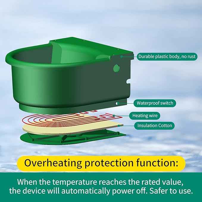 Automatic Heated Horse Waterer Bowl, 4L Large Capacity Farm Heated Water Bowl Constant Temperature Dispenser with Float Control for Pet Dog Goat Chicken and Other Animals,Outdoor Thermal-Bowl