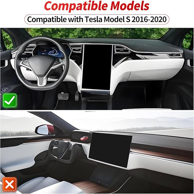 Air Filter Compatible with Tesla Model S 2016 2017 2018 2019 2020 Cabin Air Filter HEPA Air Intake Filter Replacement with Activated Carbon