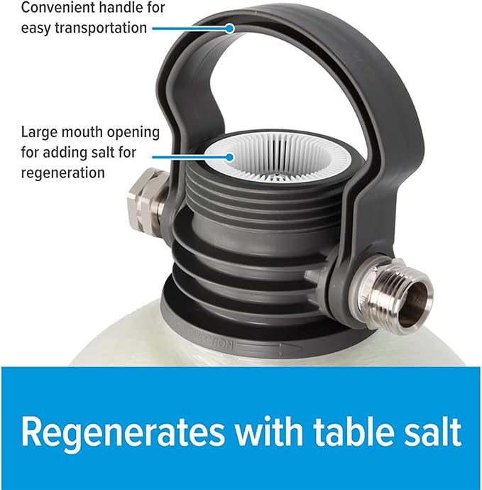 Camco TastePURE Portable Water Softener | Helps Reduce The Hardness of Your RV or Boat's Water | Features a Compact Design (40655)