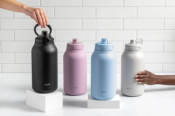 Ello Hydra 64oz Half Gallon Vacuum Insulated Stainless Steel Jug with Locking