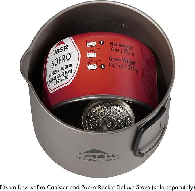 MSR Titan Ultralight Titanium Camping Kettle