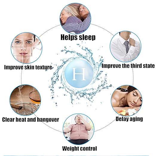 Ion Bottles Hydrogen Water Ionizer,Portable Hydrogen Water Bottle Generator,Improve Water Quality Glass Hydrogen Water Ionizer Machine,Blue