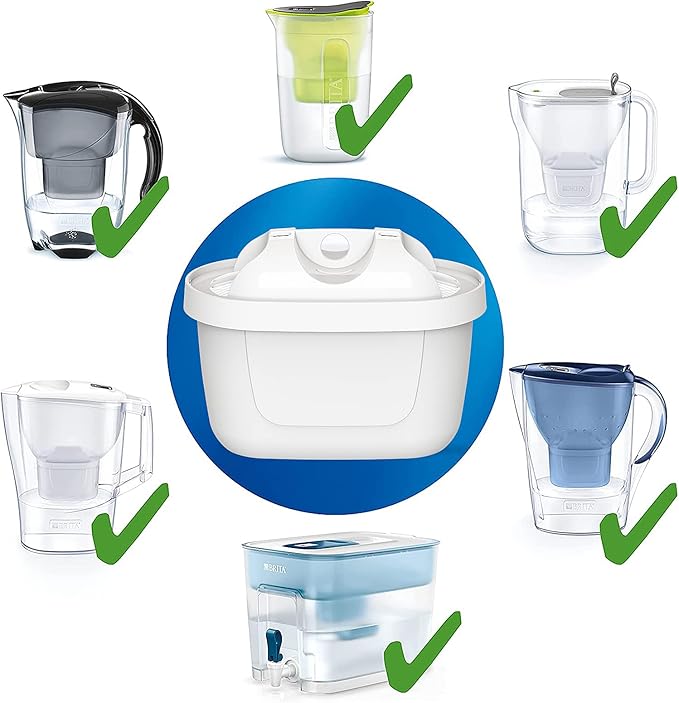 NRP 6-Pack EU Version Water Filter Replacement for Brita Pitcher Maxtra #1001122 Also fits in Levoit, amazonbasics Water Jugs, filtre à eau de pichet Pour Brita