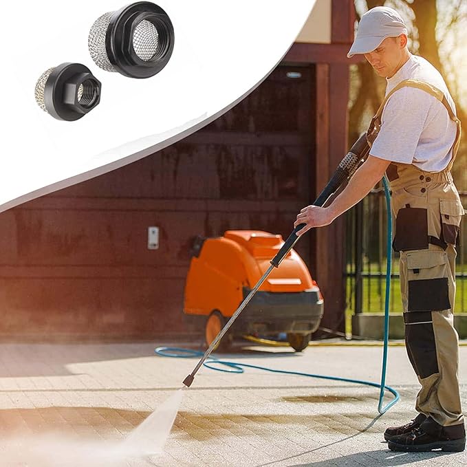 Hose Inlet Strainer Filter Inlet Suction Strainer Mesh Filter Suction Hose Strainer Garden Hose Strainer Filter Sprayer Filter, 7/8 inch