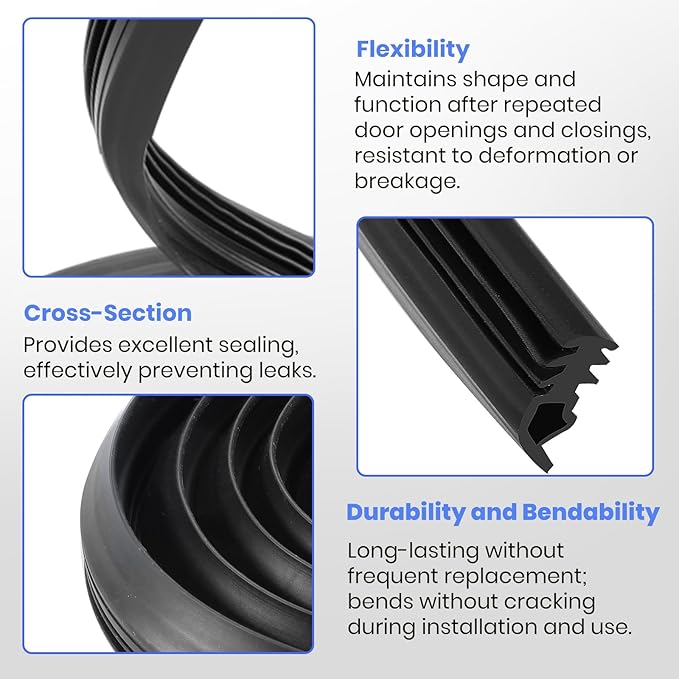 Upgrade DD62-00043A For Samsung Dishwasher Front Tub Door Seal Gasket, Upgrade Rubber - Compatible with samsung Dishwashers Parts