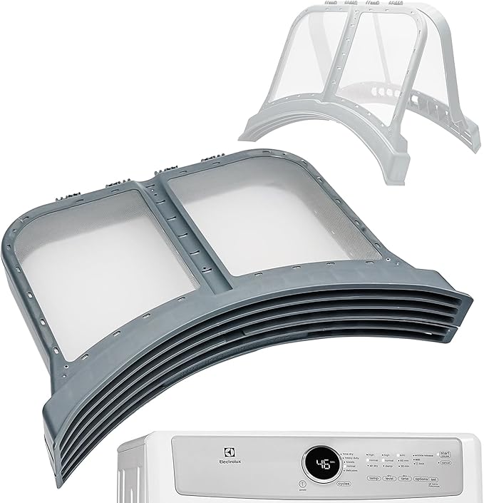5304513574 Dryer Lint Trap Filter Replacement for Electrolux/Frigidaire Dryers - High-Efficiency Lint Screen, ABS Frame, Clamshell Design, Fit For EFME627UIW2, EFMC627UIW0 etc