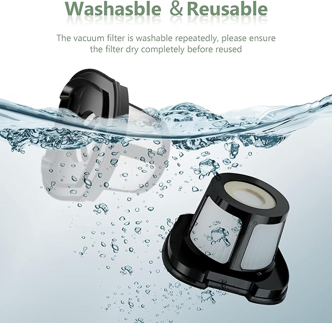 Improvedhand 2390A 2284W Vacuum Filter Replacement for Bi-ssell Pet Hair Eraser Filter Hand Vac 2390, 2389, 2284W Compare to Parts # 1614212 1614203 1614204, 4-Pack - AquaVibe