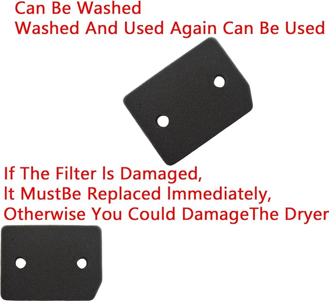 6 Pack Plinth Filter Replacement for Miele T1 Dryer - 9164761 Heat Pump Tumble Dryer, Dryer Spare Parts, Lint Filter Foam Sponge Replacement， Replace all Heat Pump Tumble Dryers TMB540WP TKS850WP