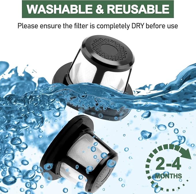 3061 3079 Filter Replacement for Bissell PowerLifter Pet Filter and Adapt Ion Filter, Compatible with 2286 2286A 2482 3079 2387, Compare to Part #1616323 1616322 1617684 (4 Pack) LUXRILIX - AquaVibe