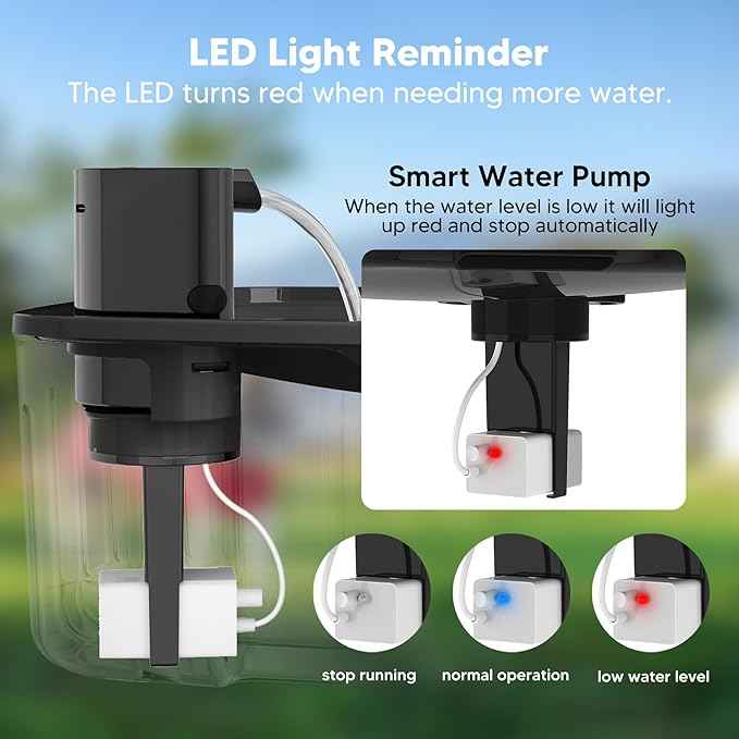 Dog Water Fountain Wireless,2.1GAL/8L Large Dog Water Fountain Battery Operated, Dog Fountain Water Bowl with Sensor,Wireless Smart Pump,Timer,BPA-Free,Ideal for Large Dogs,Multi-Pet Home