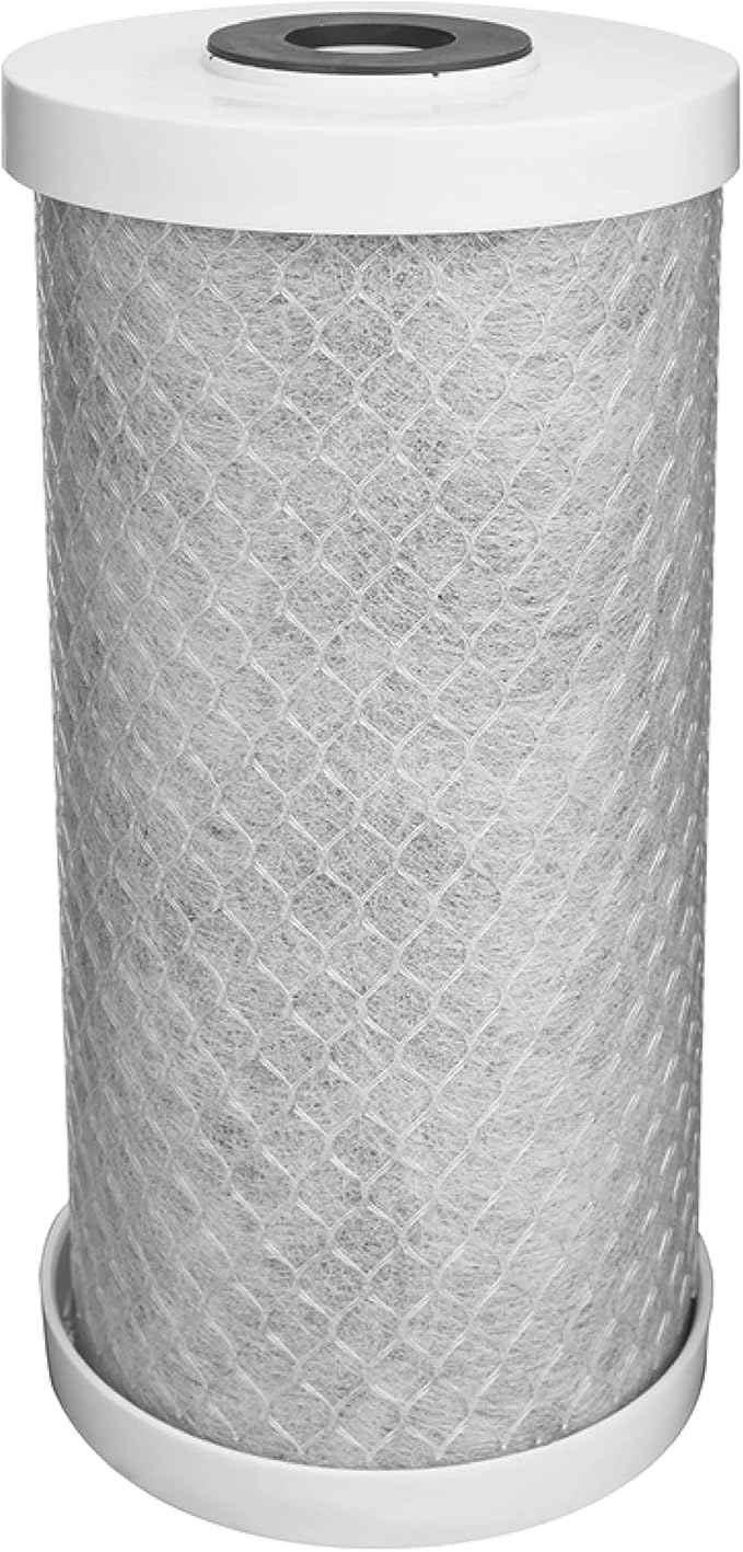 EcoPure EPW4C Carbon Block Whole Home Replacement Water Filter - Universal Fit - Fits Most Major Brand Systems