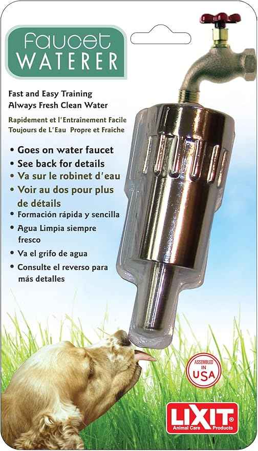 Lixit® L100 Water Faucet Automatic Fountain for Dogs and Other Pets - Made in USA (4 Pack)