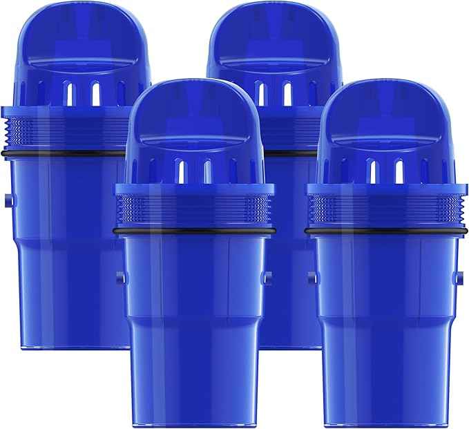 Waterdrop Replacement for All PUR®, PUR® Plus Pitcher and Dispenser Filtration Systems, CRF950Z, PPF951K, PPF900Z, NSF Certified, Pack of 4
