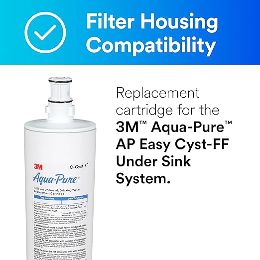 3M Aqua-Pure Under Sink Full Flow Replacement Cartridge AP Easy C-Cyst-FF, for use with AP Easy Cyst-FF System