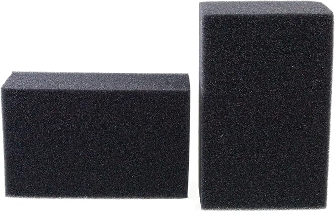 AQUANEAT 2 Pack Aquarium Bio Sponge Filter Media Pad Cut-to-Size Open Cell Foam Sheet for Fish Tank Sump (7.5