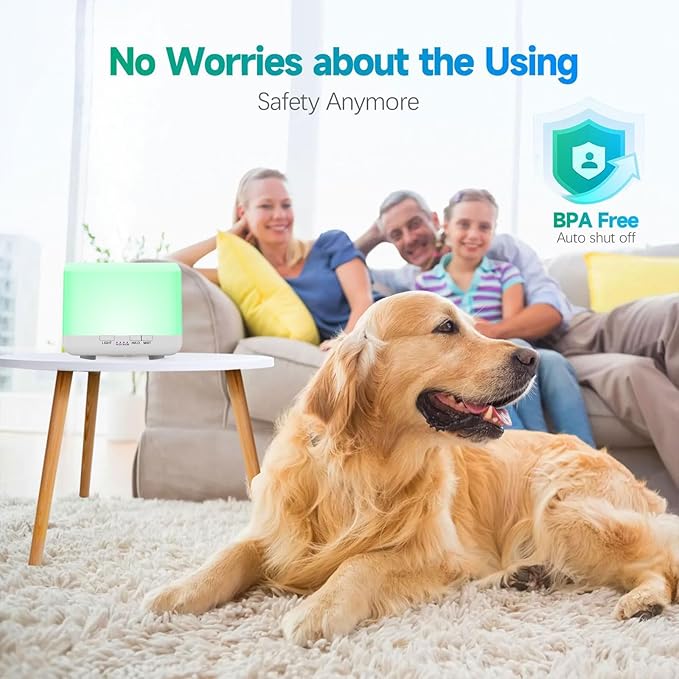600ml Essential Oil Diffuser White Cute Humidifier with Adjustable Mist Mode,Auto Off,7-Colors Night lignts 3 in 1 Portable Aroma Diffuser for Bedroom/Office/Home