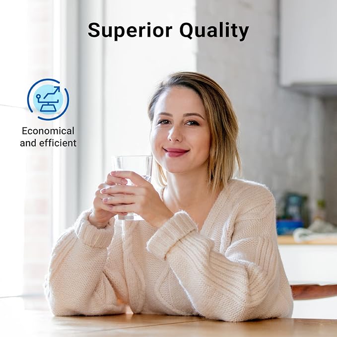 AQUA CREST EDR3RXD1 Replacement for 4396841, Everydrop® Filter 3, 4396710, Kenmore® 46-9083, 46-9030, Refrigerator Water Filter, 3 Filters