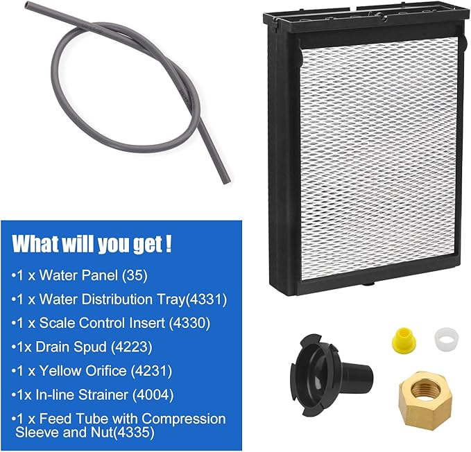 4839 Humidifier Maintenance Kit with No. 35 Water Panel Model Humidifier Filter, Replacement Parts for Models 600, 600A and 600M