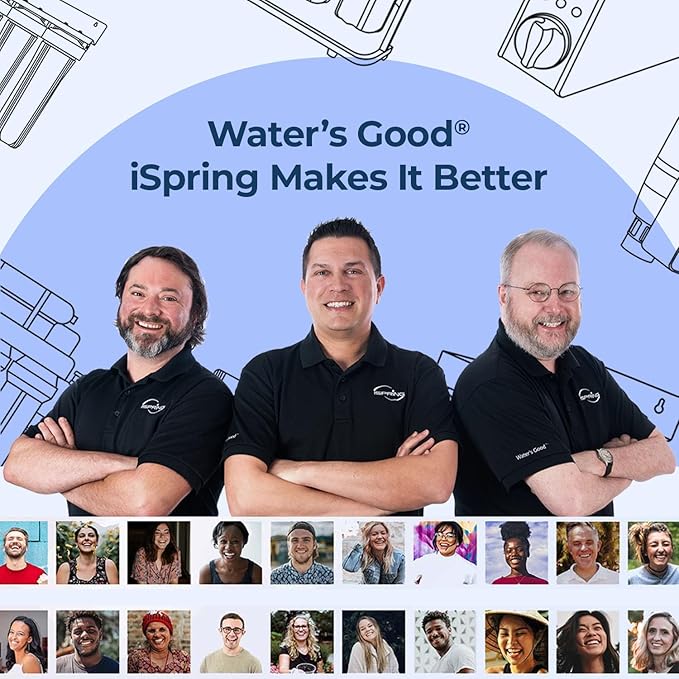 iSpring F2WGB32BPF Whole House Water Filter Replacement Set, SGS-Tested to Remove up to 99% PFAS, 2-Stage Filtration Reduces Sediment, Chlorine, Taste & Odor, Fits WGB22B-PF