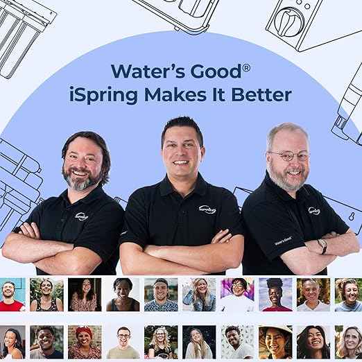 iSpring PFAS-Reducing Whole House Water Filter System, Also Removes Chlorine, Sediment, Rust, and Odor, SGS-Tested Reducing up to 99% of PFAS, 1” Inlet/Outlet, Model: WGB22B-PF