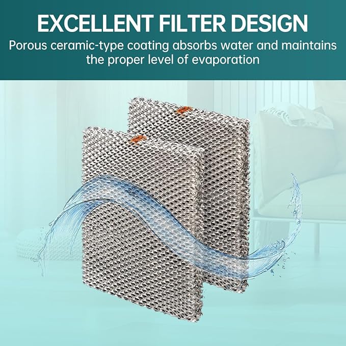 X2661 Humidifier 35 Water Panel Evaporator Compatible with HCWB3-17 HCWB3-17A HCWP3-18 HCWP3-18A HCWB2-17 HCWB2-17A HCWP2-18 HCWP2-18A WB2-17 WB2-17A WP2-18 WP2-18A 2 Packs