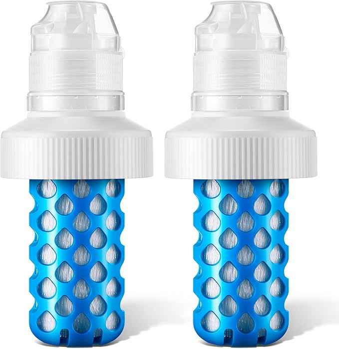Enhon 2 Pack Water Filter Cartridge Compatible with Katadyn BeFree (Including Older Models), Fits 42mm Openings, Perfect for Hiking, Stamina Sports, Travel Water Filtration