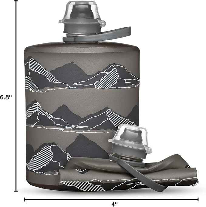 HydraPak Stow Collapsible Water Bottle – 350ml, 500ml, 1L – Ultralight, Leak-Proof, BPA-Free, Filter Compatible Travel & Hiking Flask